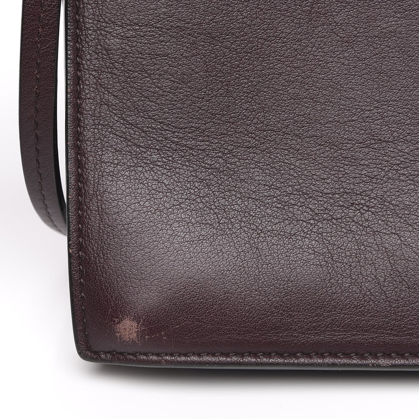 Smooth Calfskin Mini Clasp Bag Bordeaux