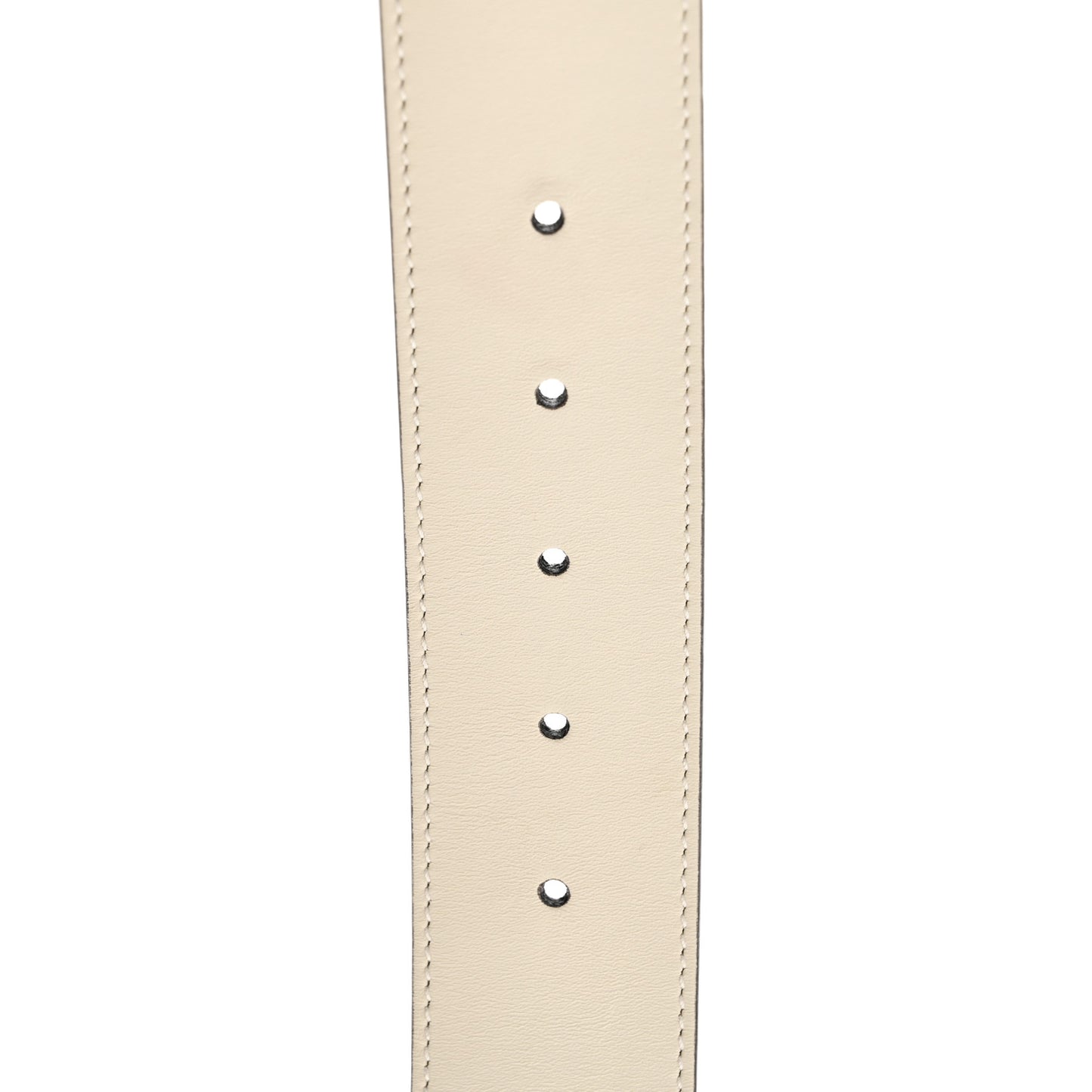 Calfskin Double G 40mm Belt 70 28 Mystic White
