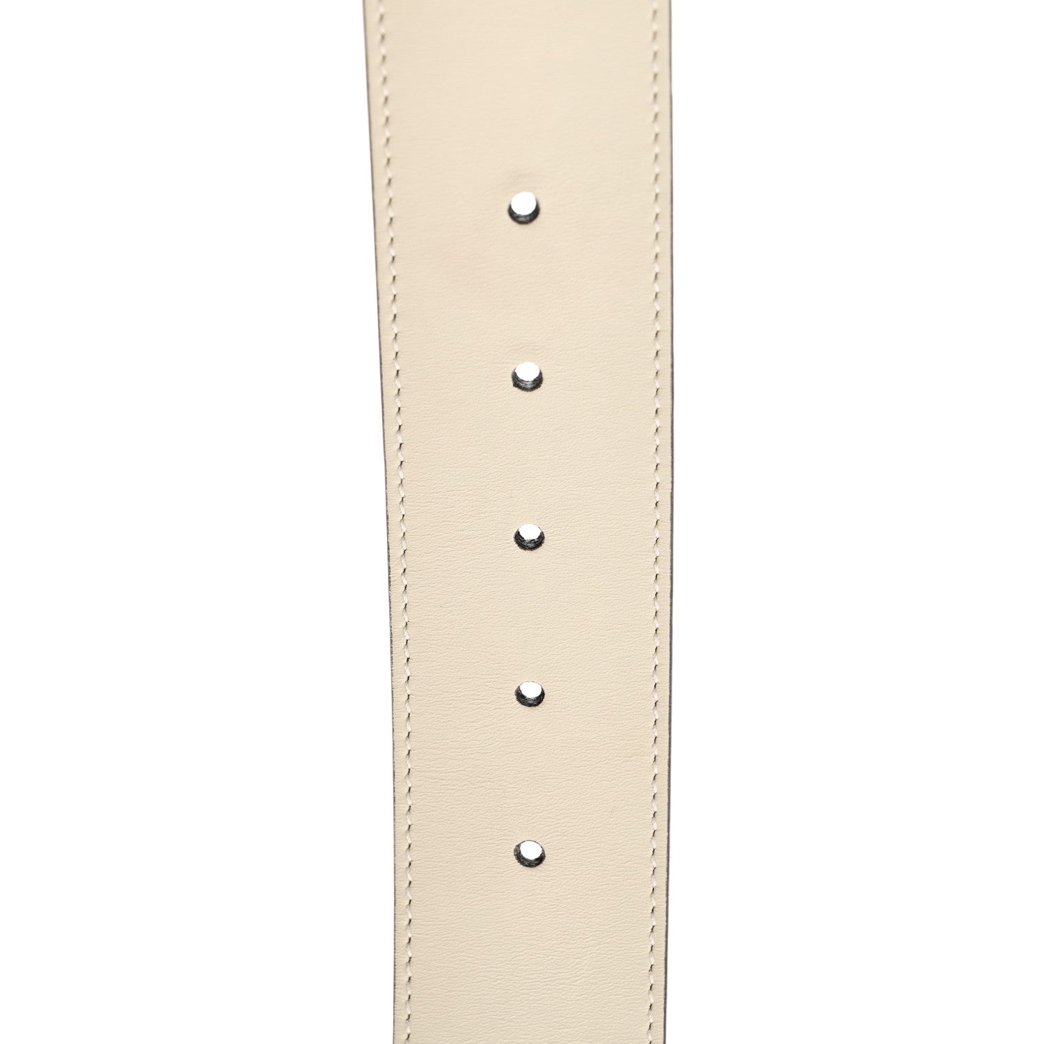 Gucci Calfskin Double G 40mm Belt 70 28 Mystic White 4 of 6
