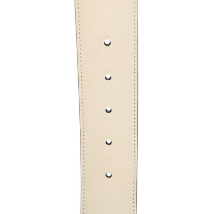 Gucci Calfskin Double G 40mm Belt 70 28 Mystic White 4 of 6