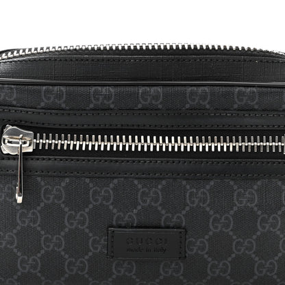 Gucci Soft GG Supreme Monogram Web Belt Bag Black Grey 8 of 12
