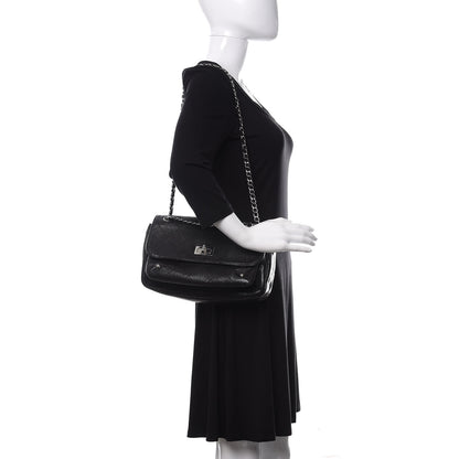Chanel Glazed Caviar Pocket In The City Flap Black 2 of 10
