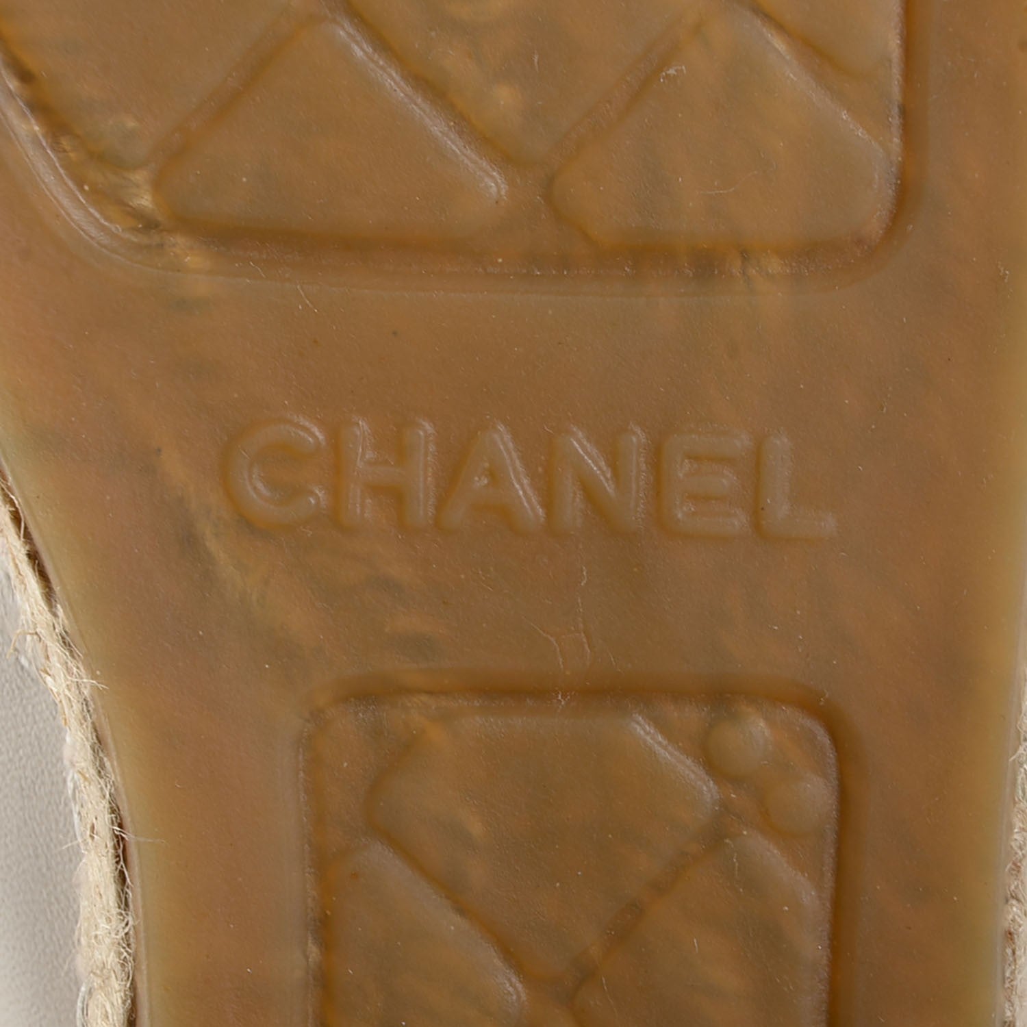 Chanel Lambskin Cap Toe Lace Up Espadrilles 38 White Black 7 of 9