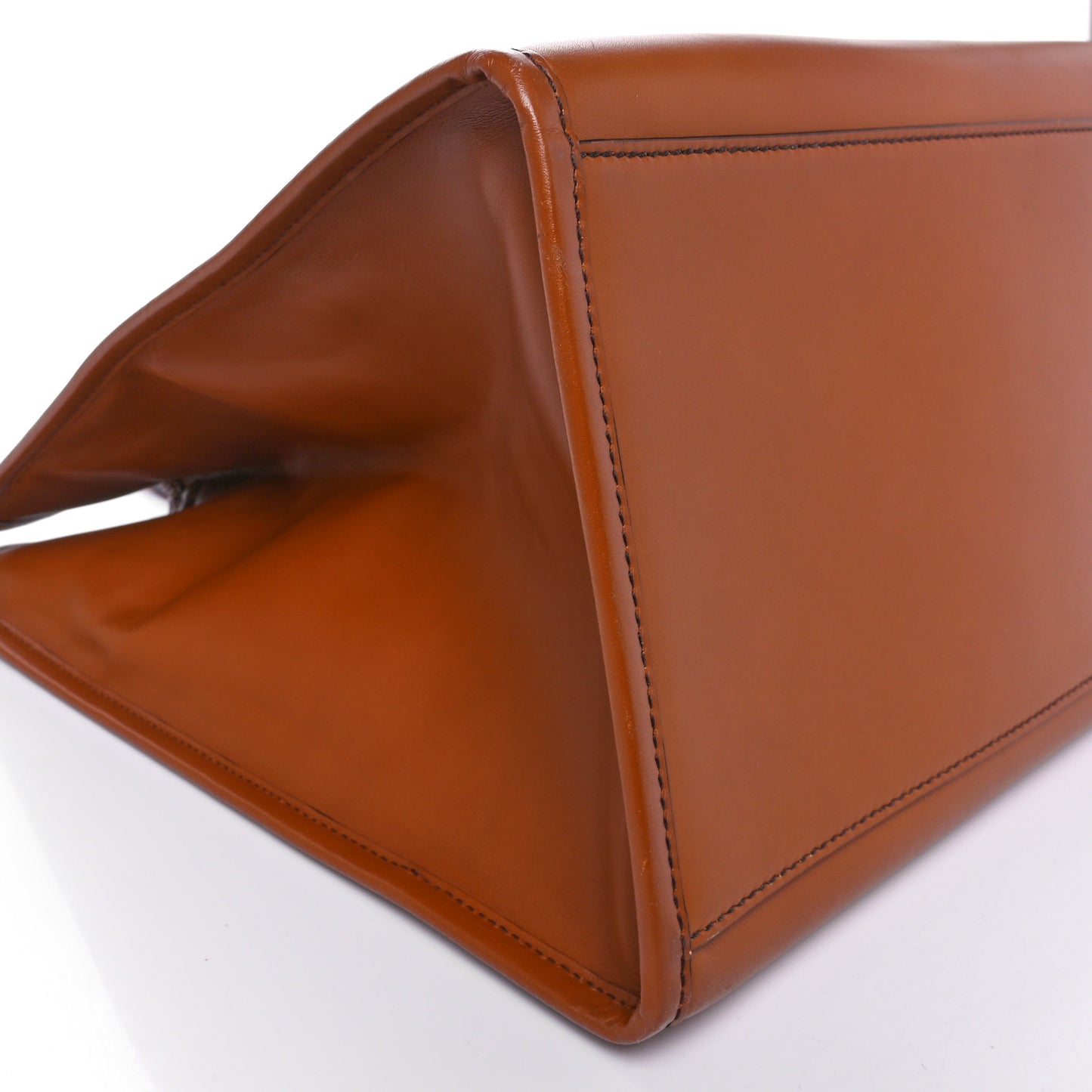 Vitello King Plexiglass Large Fendi Sunshine Shopper Tote Cuoio