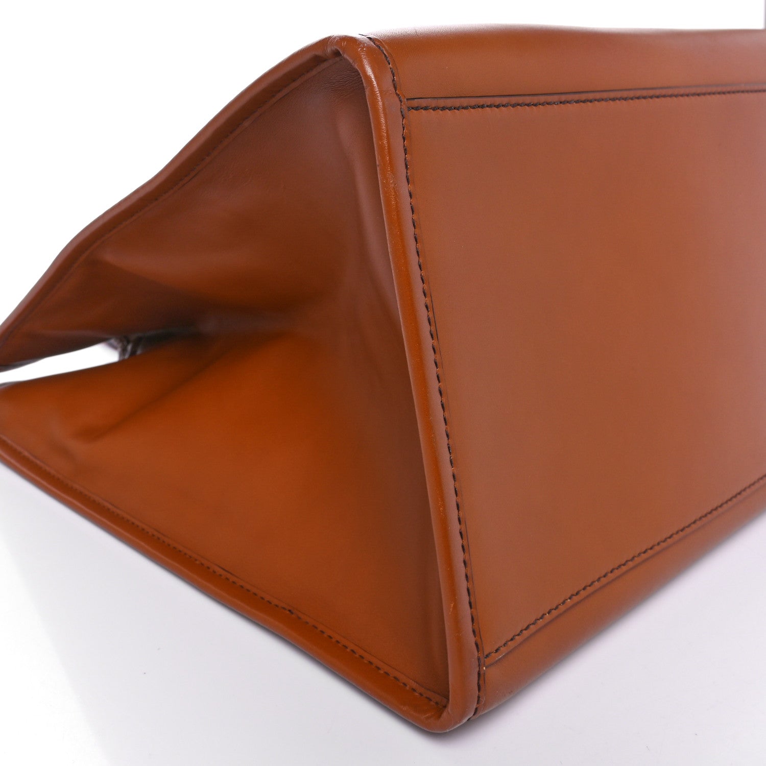 Fendi Vitello King Plexiglass Large Fendi Sunshine Shopper Tote Cuoio 8 of 9