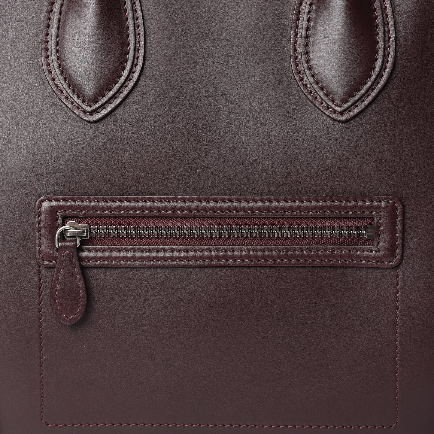 Smooth Calfskin Small Luggage Burgundy