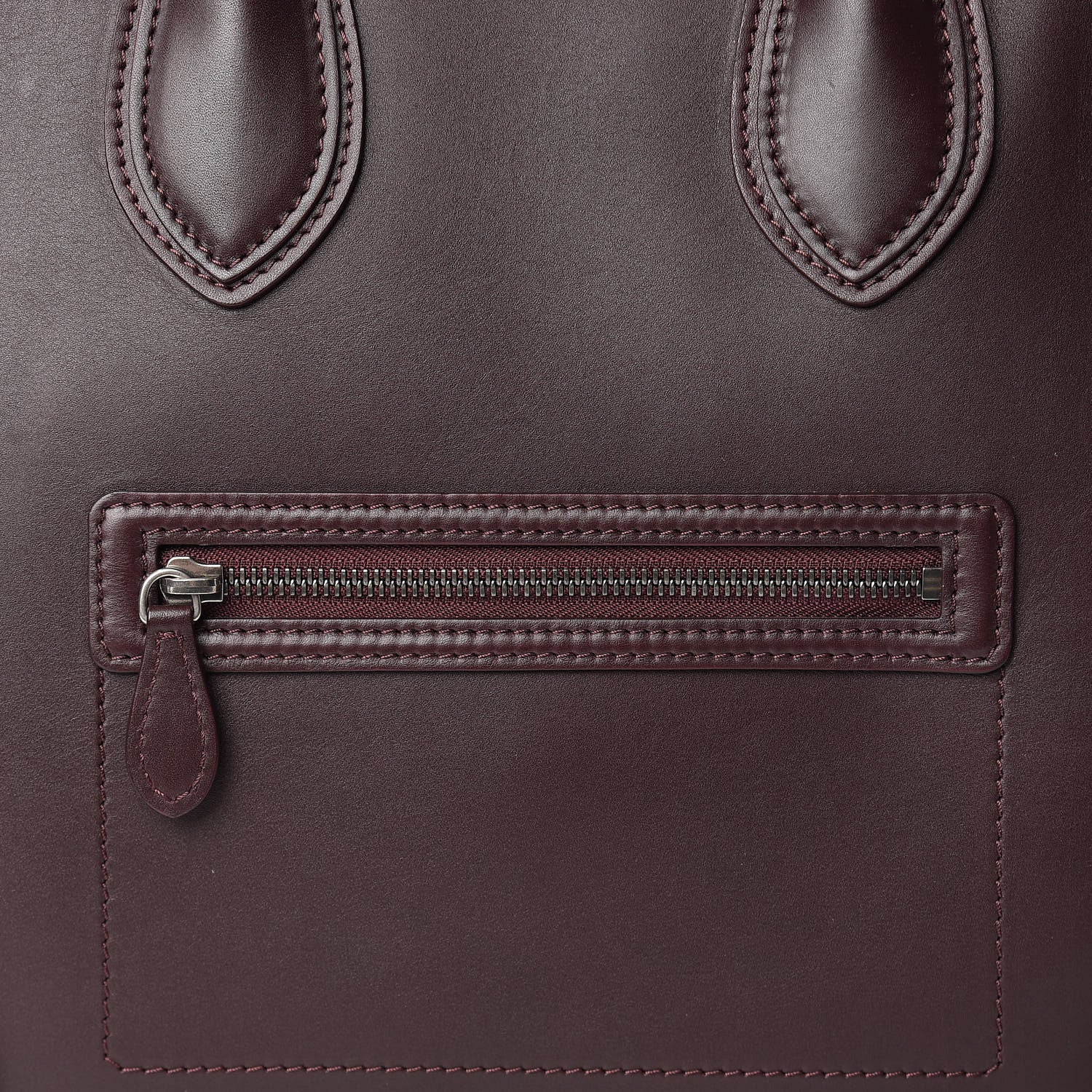 Celine Smooth Calfskin Small Luggage Burgundy 9 of 17