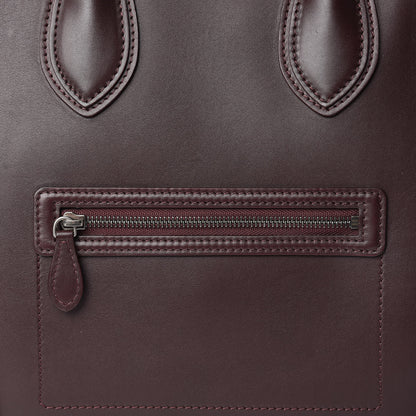 Celine Smooth Calfskin Small Luggage Burgundy 9 of 17