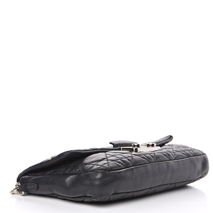 Christian Dior Lambskin Cannage New Lock Pouch Black 4 of 17