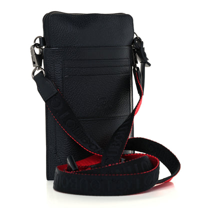 Christian Louboutin Empire Calfskin Spikes Loubilab Clutch Black 2 of 9