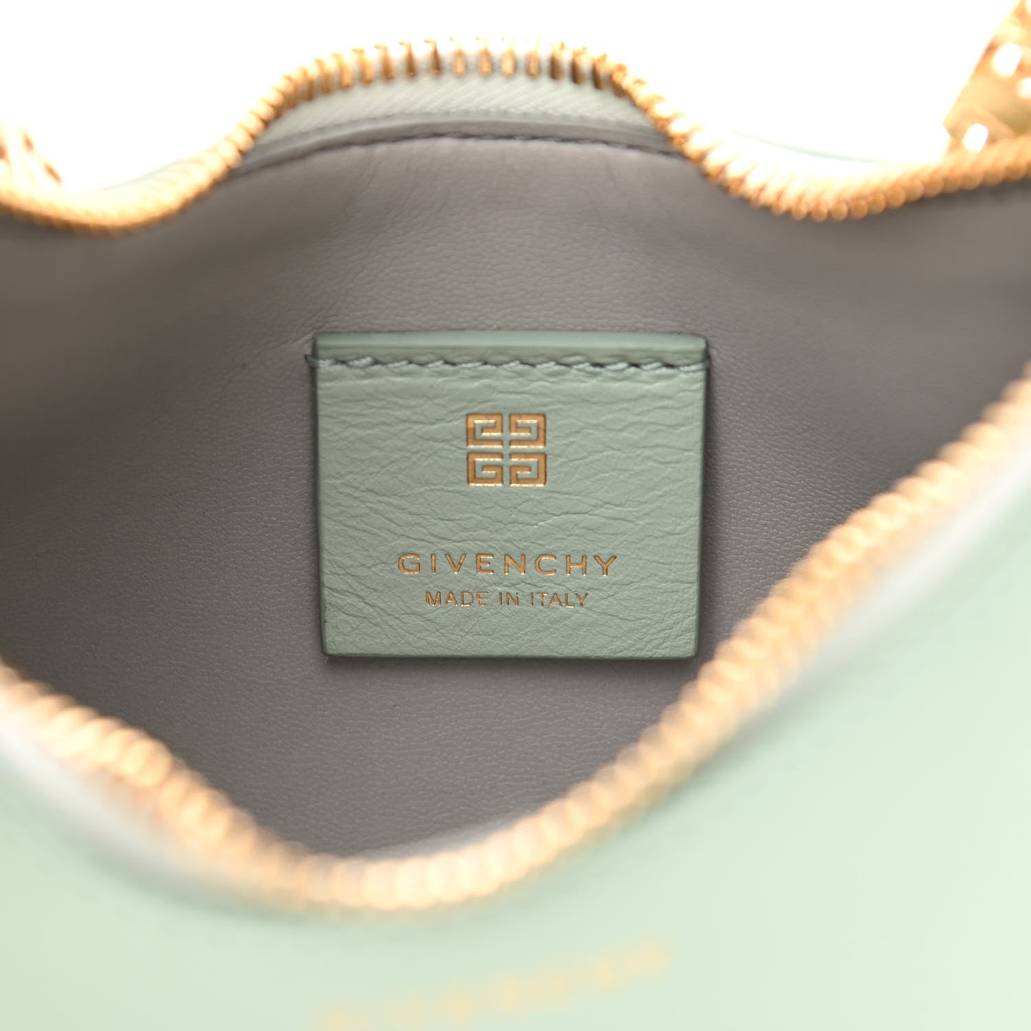 Givenchy Smooth Calfskin Mini Moon Cut Out Shoulder Bag Celadon 6 of 10