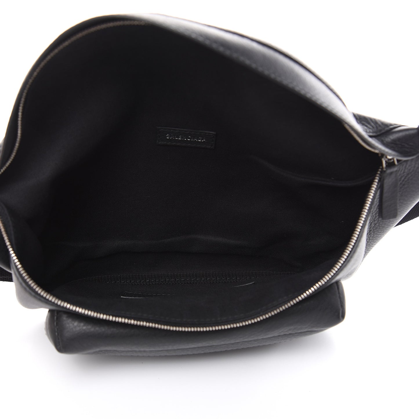 Smooth Calfskin Logo Large Everyday Beltpack Black