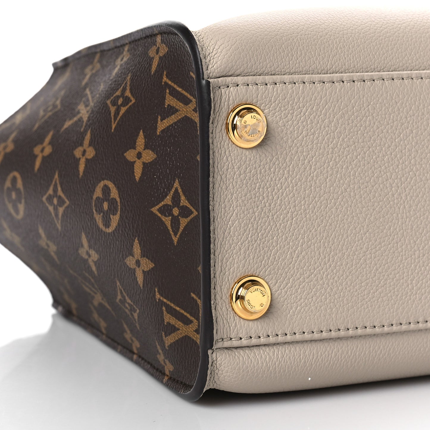 Calfskin Monogram On My Side Greige