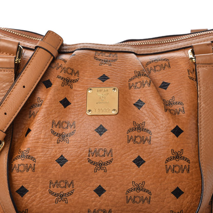 MCM Visetos Medium Essentials Shopper Tote Cognac 9 of 9
