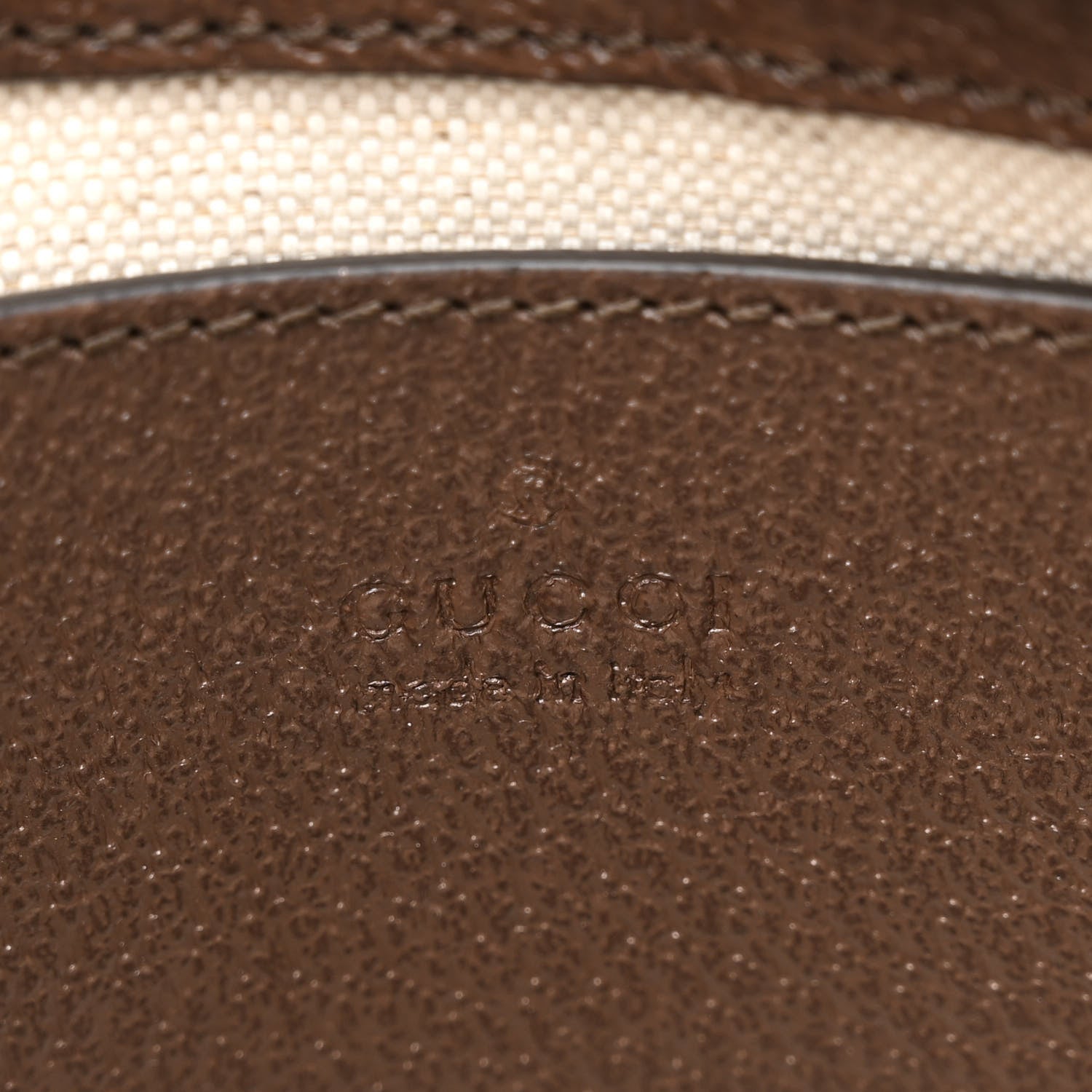 Gucci GG Supreme Monogram Textured Dollar Calfskin Small Ophidia Hobo Beige Ebony New Acero 6 of 10