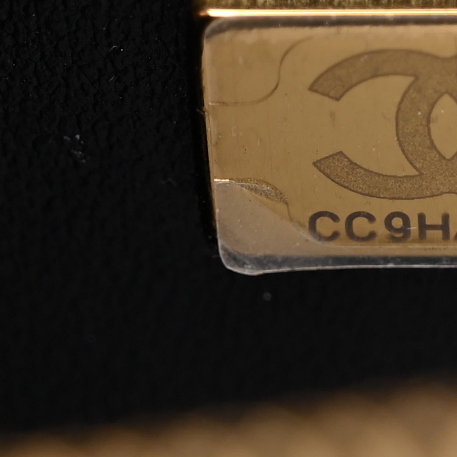 Chanel Calfskin Quilted Studded Square Vanity Case Black 7 of 10