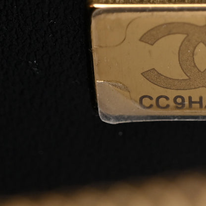 Chanel Calfskin Quilted Studded Square Vanity Case Black 7 of 10