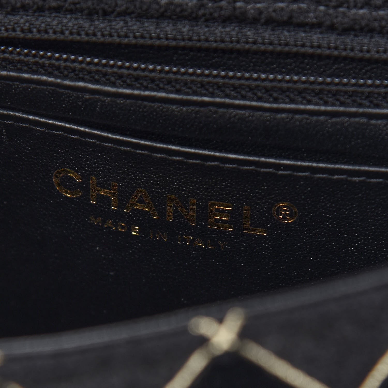 Chanel Velvet Tweed Quilted Mini Square Flap Black 8 of 9