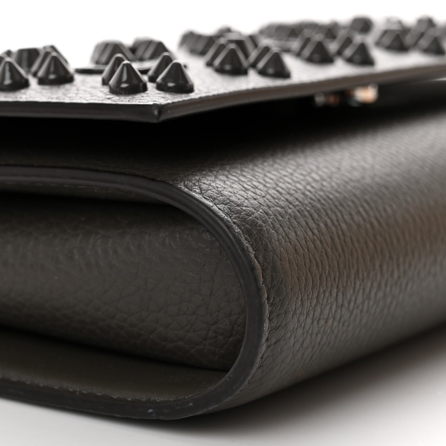 Calfskin Spikes Loubinthesky Paloma Wallet on Chain Rocket