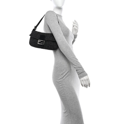 Fendi Wool Zucca Baguette Grey 2 of 13