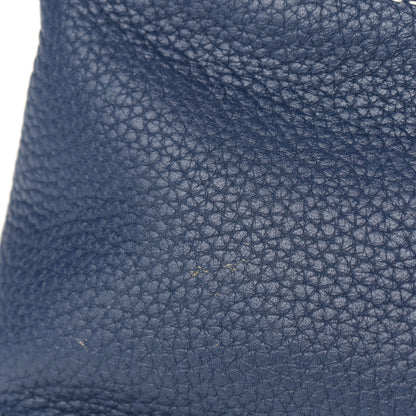 Hermes Taurillon Clemence Halzan 31 GM Bleu Saphir 13 of 16