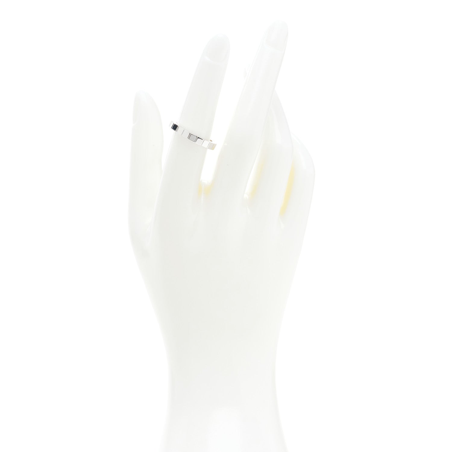 Cartier 18K White Gold Lanieres Ring 52 6 2 of 5