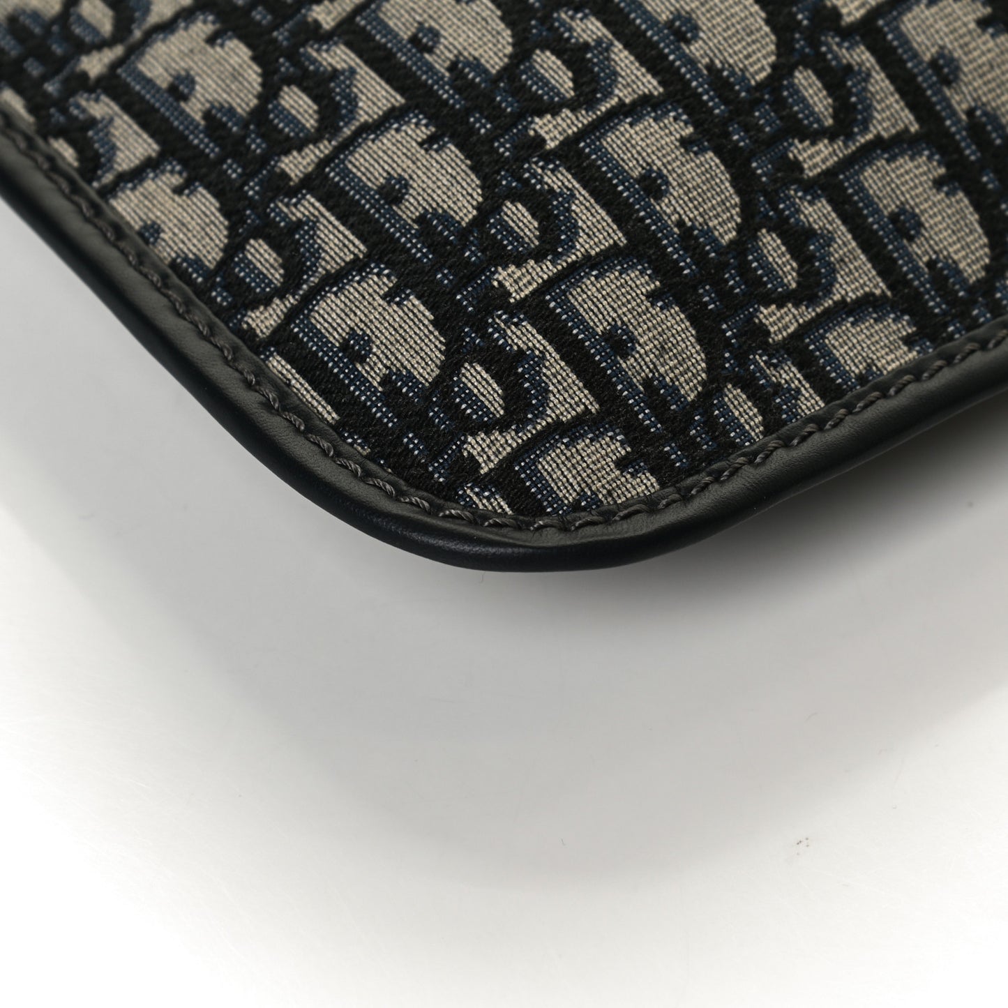 Oblique Fold Over Clutch Blue