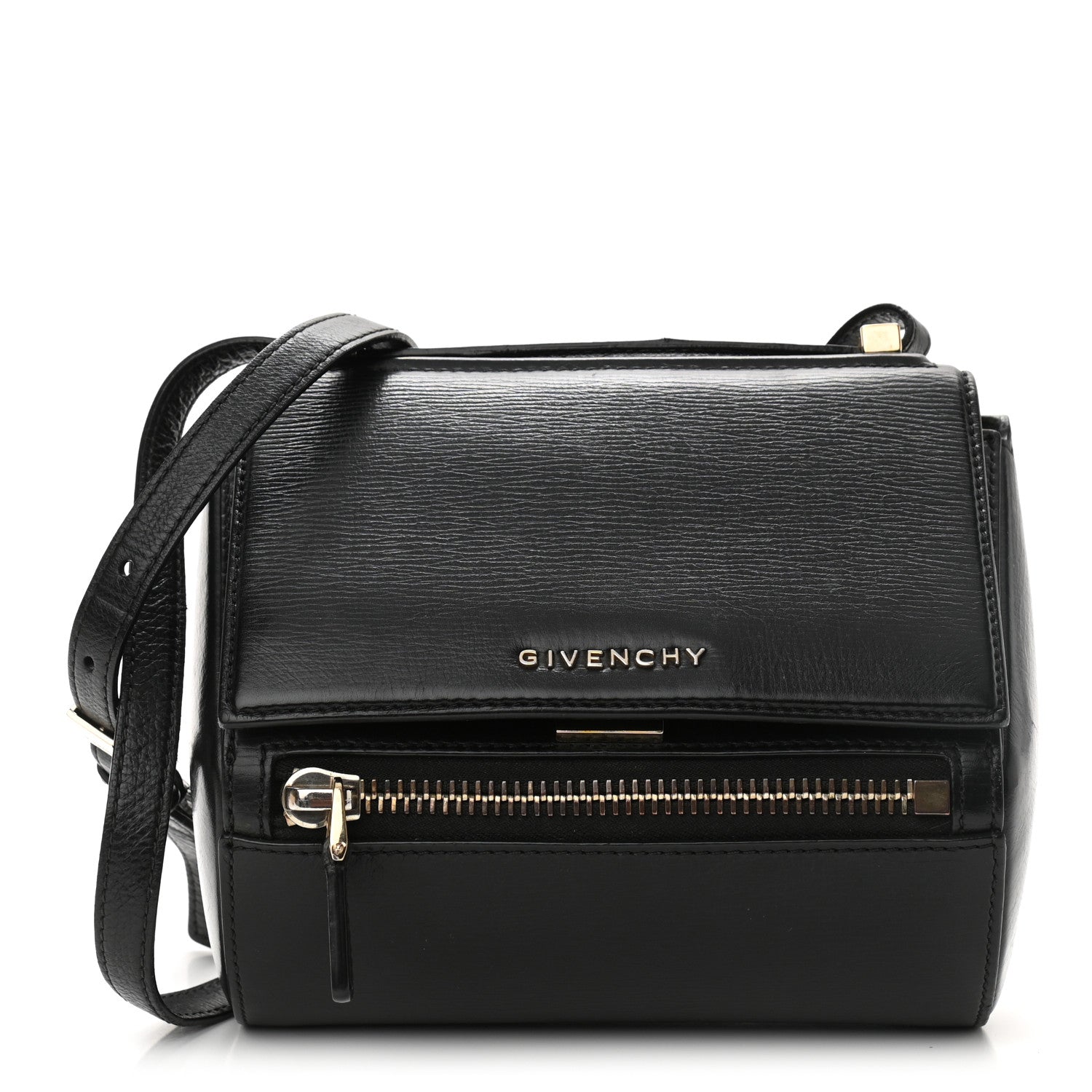 Givenchy Textured Calfskin Mini Pandora Box Crossbody Bag Black 1 of 13