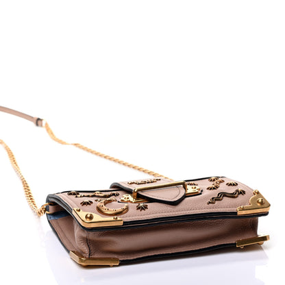 Prada Glace Calf Cahier Astrology Bag Cipria 3 of 4