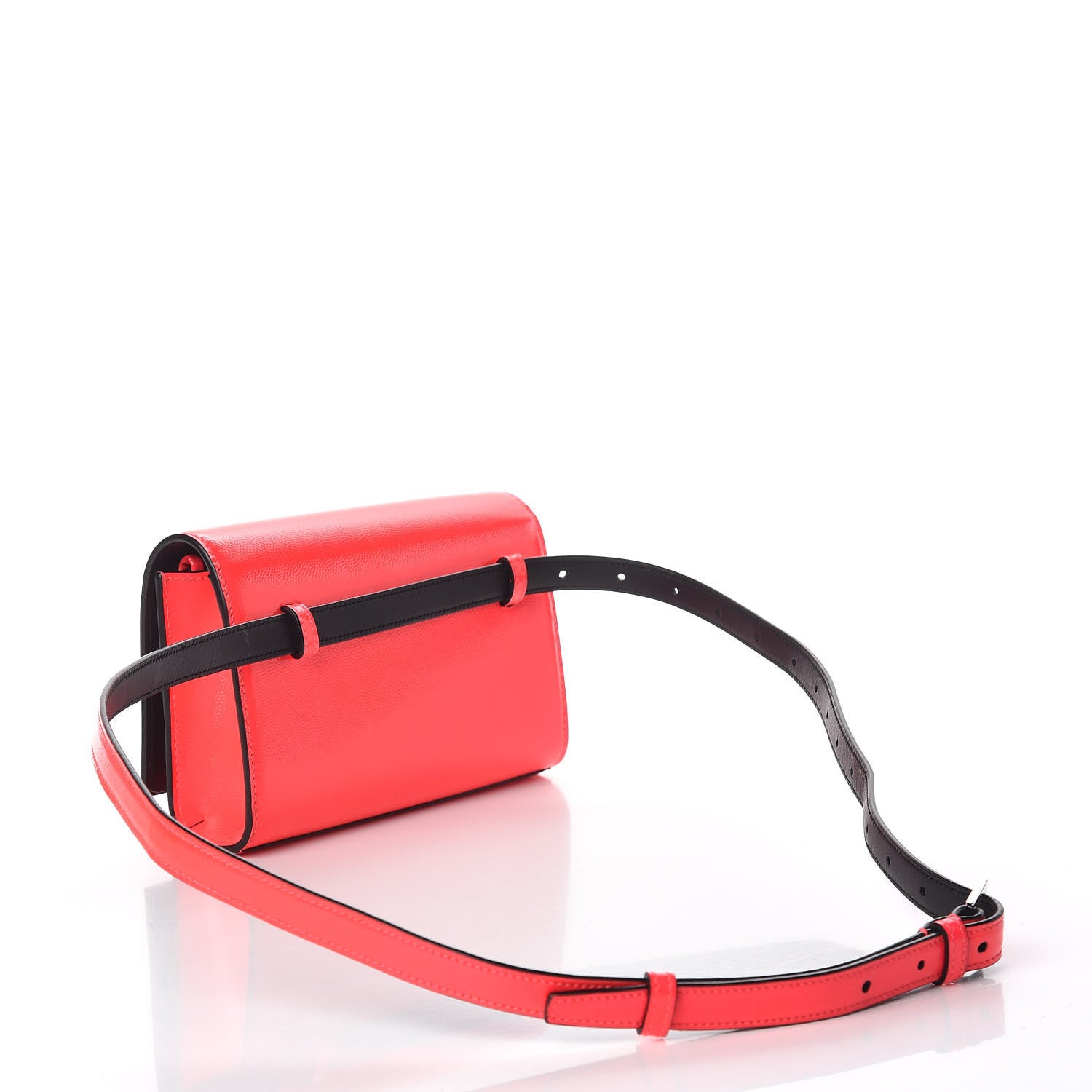 Saint Laurent Grain De Poudre Monogram Kate Belt Bag Neon Pink 3 of 10