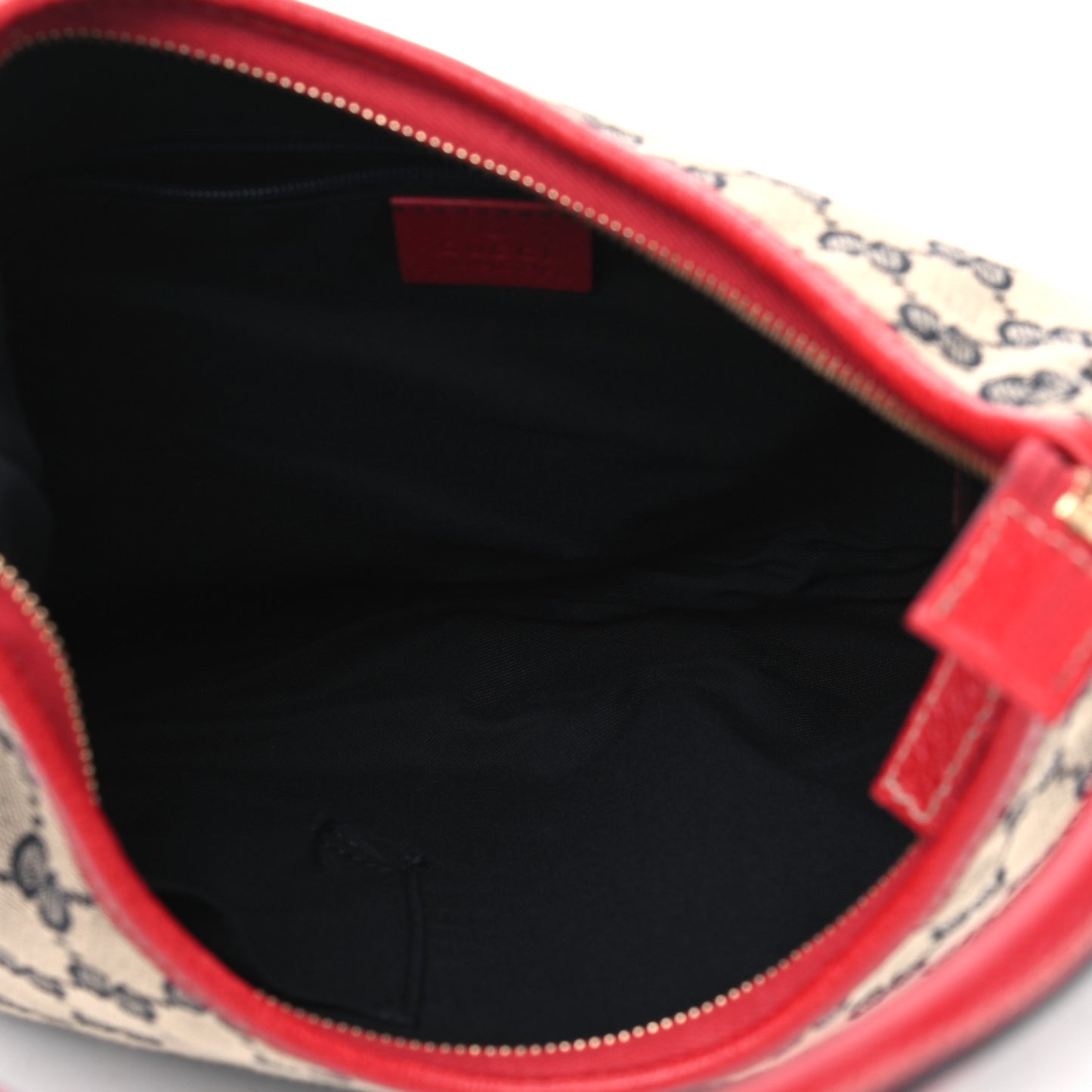 Monogram Medium Abbey D Ring Hobo Navy Red