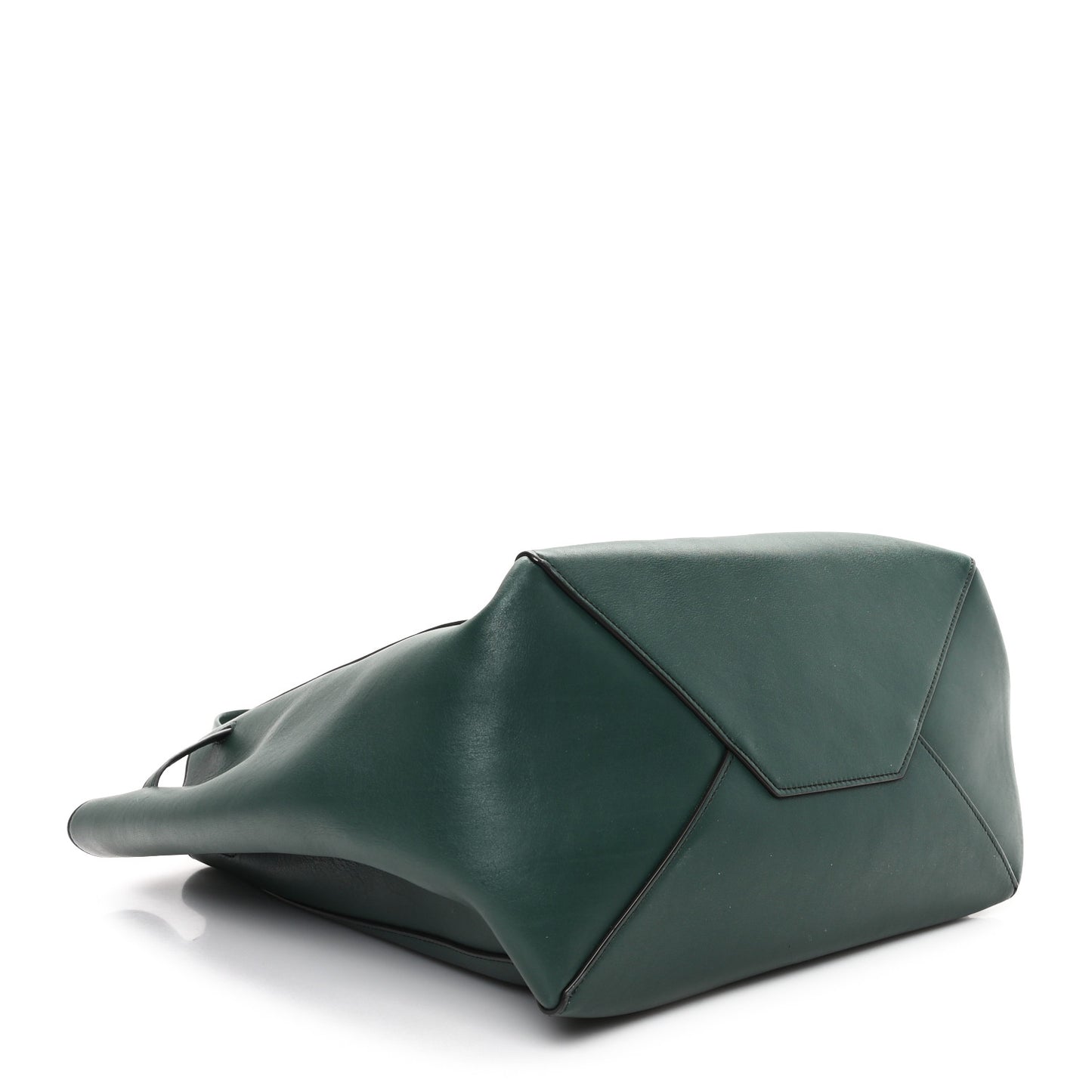 Smooth Calfskin Small Belt Cabas Phantom Dark Green