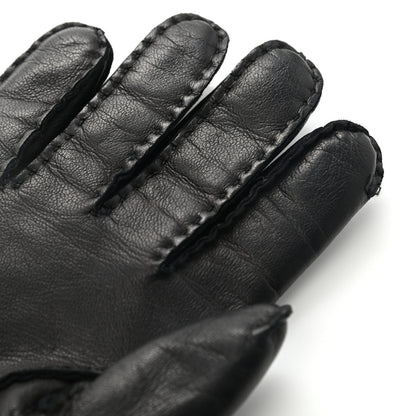 Gucci Lambskin GG Gloves 8 L Black 9 of 10