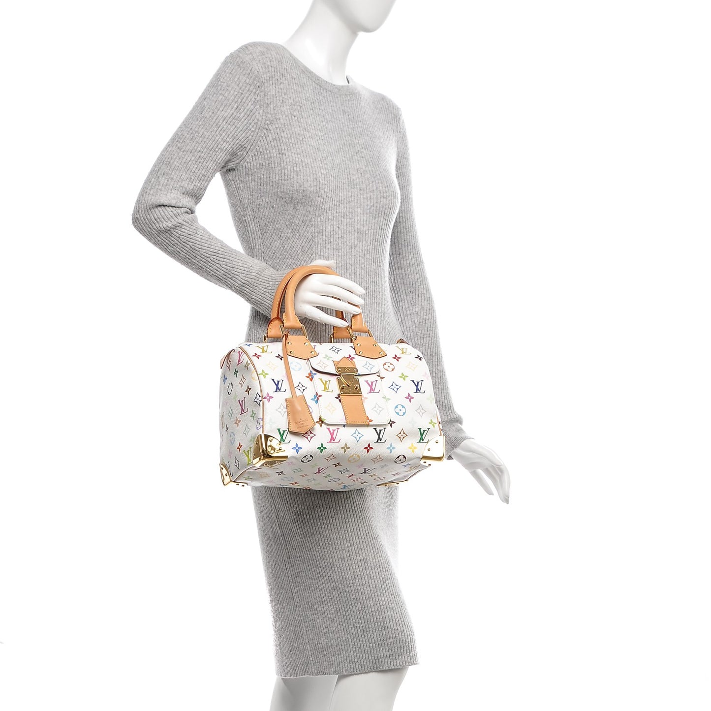 Monogram Multicolor Speedy 30 White