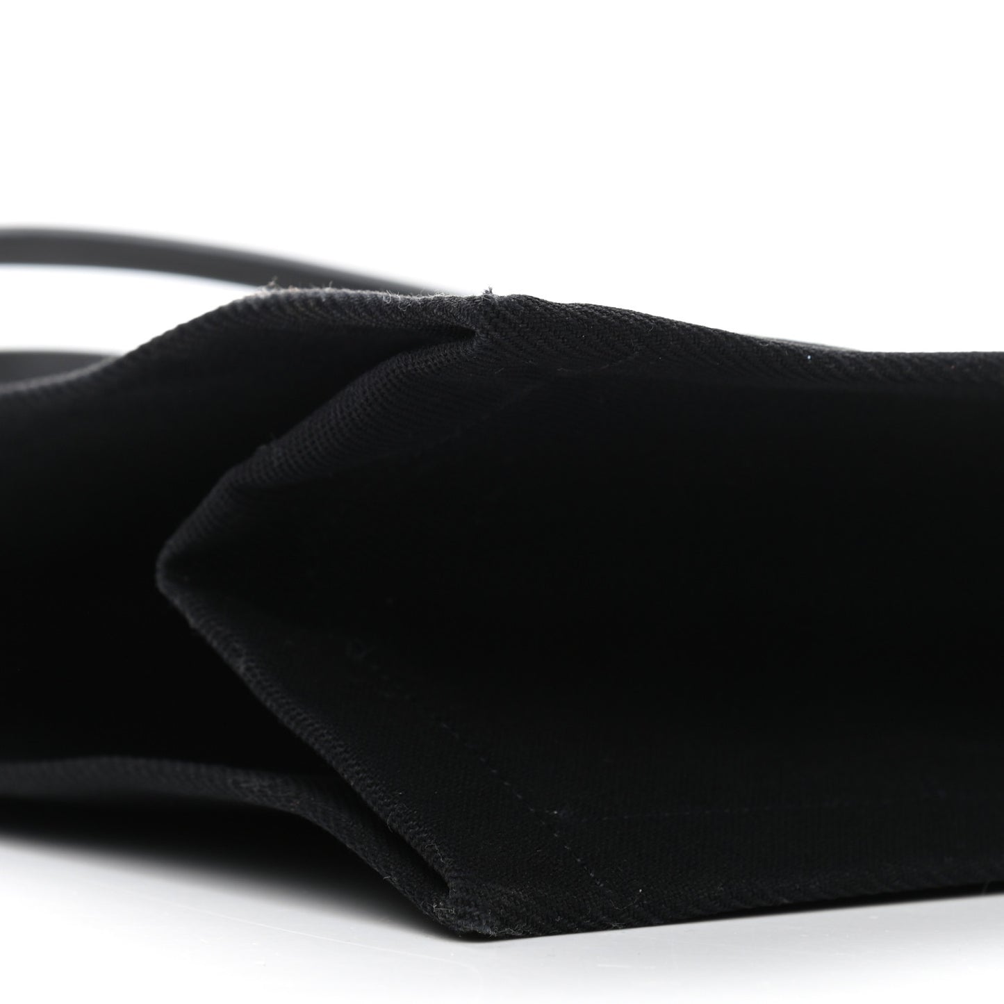Linen Calfskin Rive Gauche Tote Black
