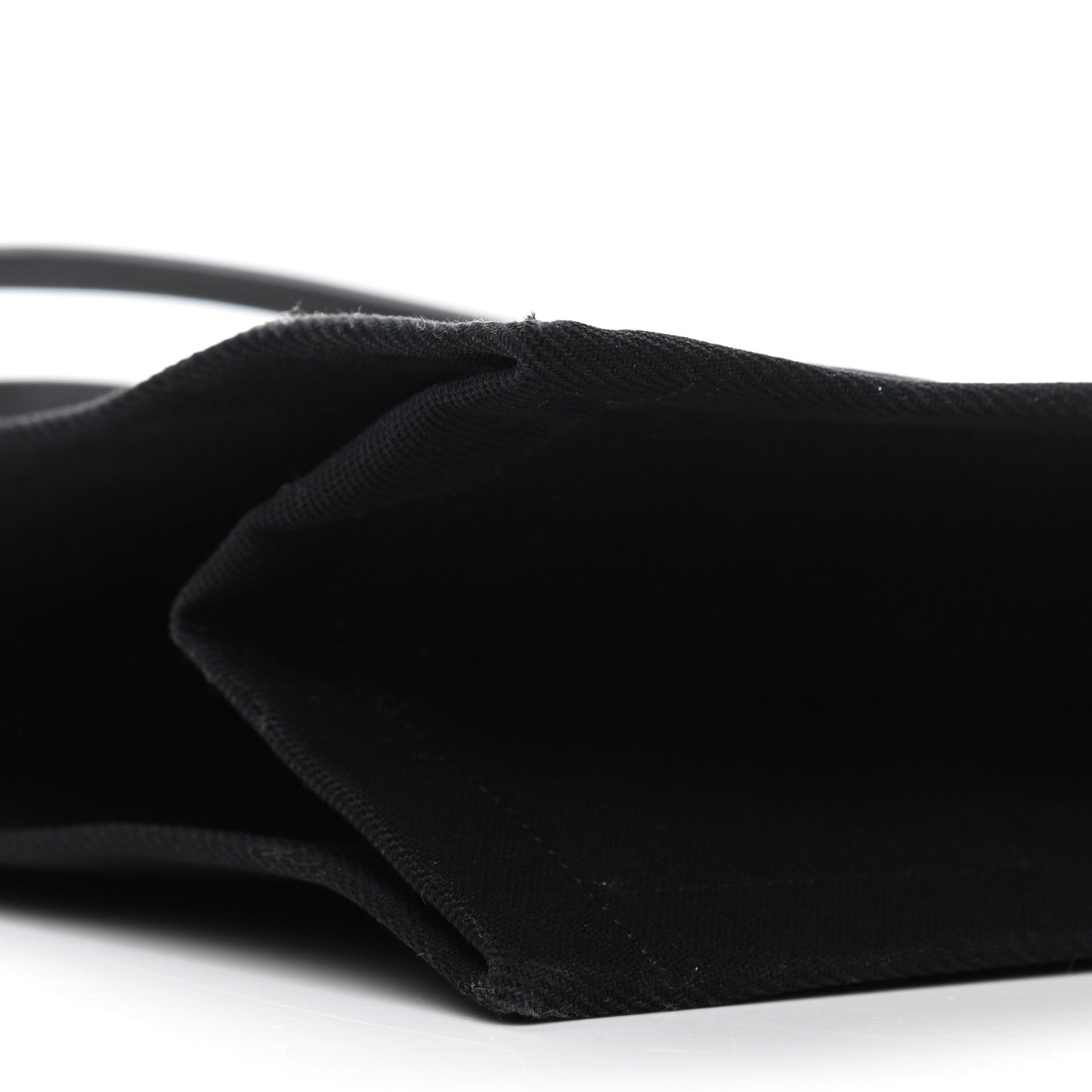 Saint Laurent Linen Calfskin Rive Gauche Tote Black 9 of 10