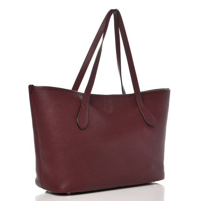 Burberry Grainy Calfskin Medium Honeybrook Tote Dark Plum 3 of 7