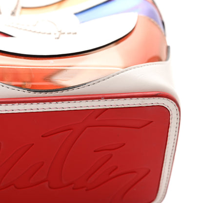 Christian Louboutin Calfskin PVC Love Spikes East West Cabata Tote Latte Multicolor 25 of 25