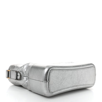 Chanel Metallic Aged Calfskin Quilted Medium Gabrielle Silver 4 of 12