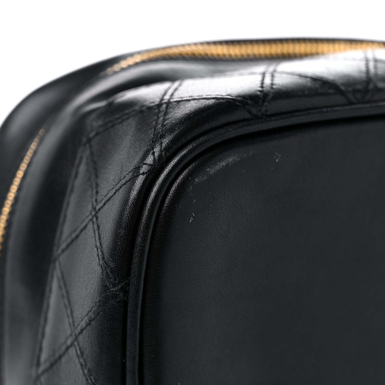 Chanel Lambskin Vanity Cosmetic Case Black 7 of 16
