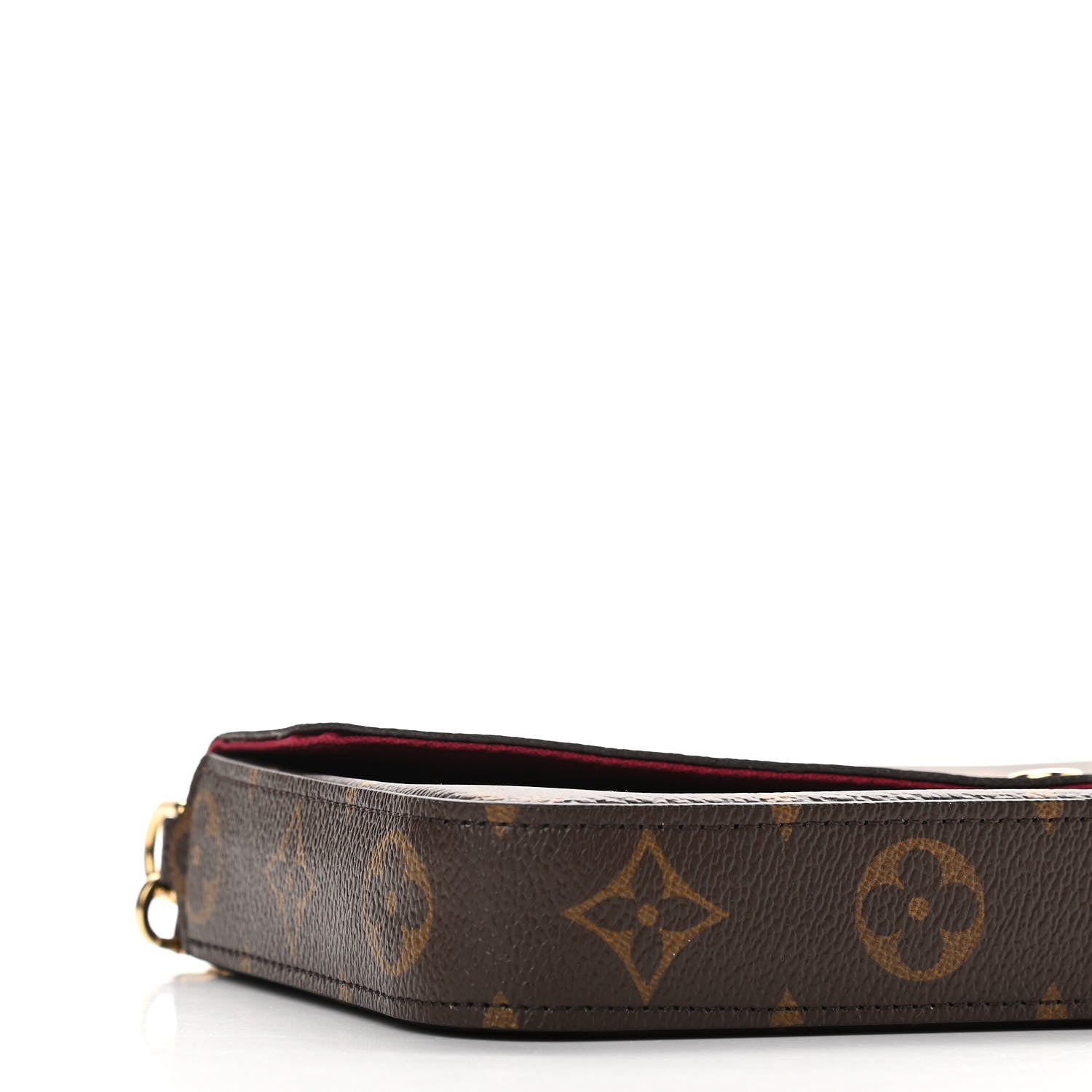 Louis Vuitton Monogram Pochette Felicie Chain Wallet Fuchsia 9 of 11