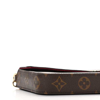 Louis Vuitton Monogram Pochette Felicie Chain Wallet Fuchsia 9 of 11