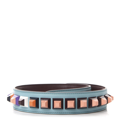 Fendi Vitello Dolce Plexiglass Bi-Color Studded Strap You Lagun Bordeaux Multicolor 2 of 3