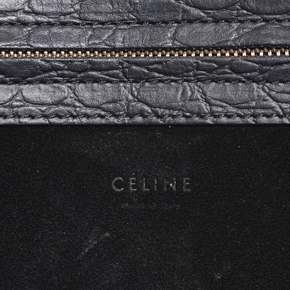 Celine Crocodile Embossed Small Phantom Luggage Black 6 of 7