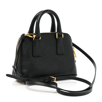 Prada Saffiano Lux Mini Promenade Tote Black 3 of 8