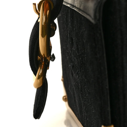 Prada Velluto Micro Cahier Bag Black 8 of 9