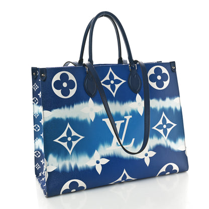 Louis Vuitton Monogram Escale Onthego GM Blue 2 of 11