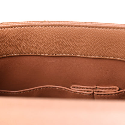 Chanel Caviar Quilted Small Coco Handle Flap Brown 12 of 13