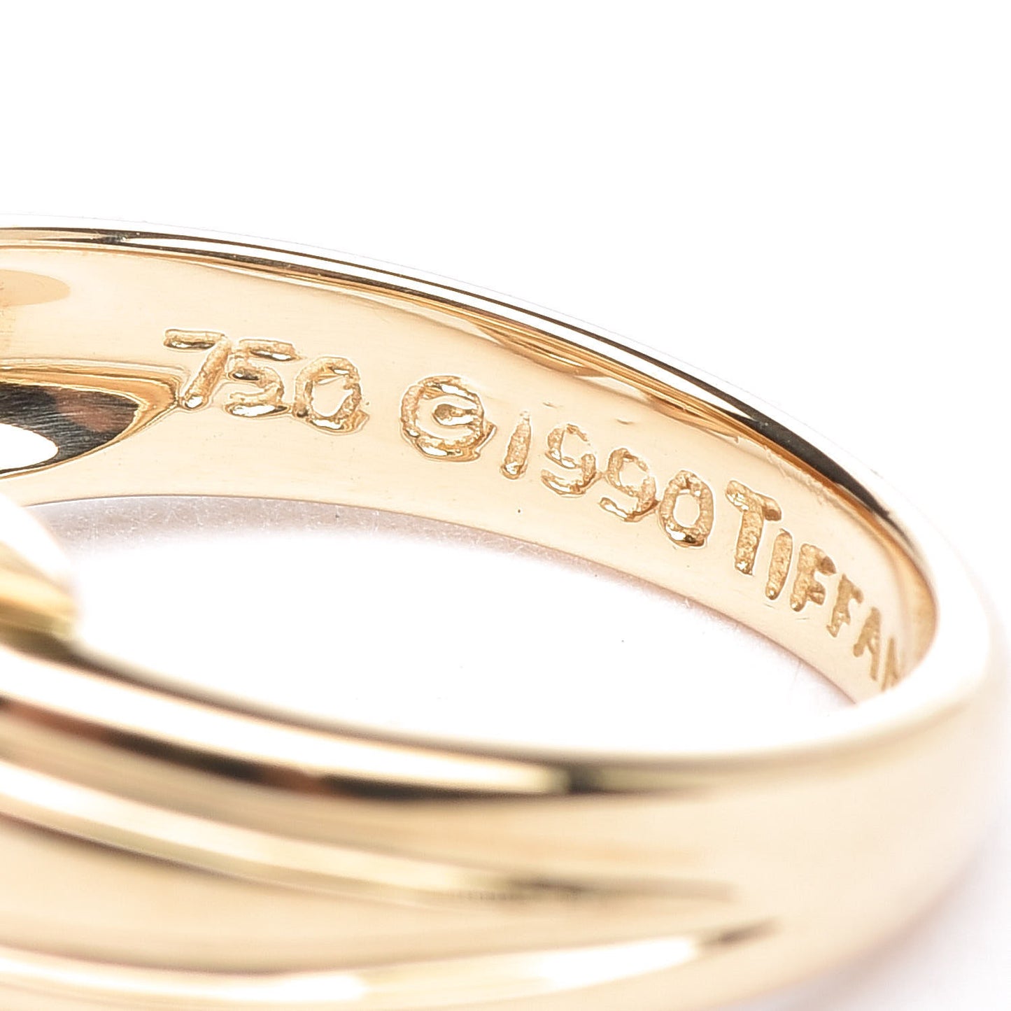 18K Yellow Gold Signature X Ring 49 4.75