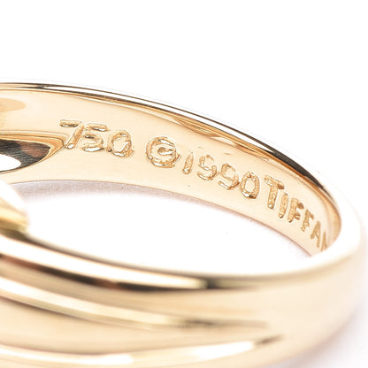 Tiffany 18K Yellow Gold Signature X Ring 49 4.75 7 of 7
